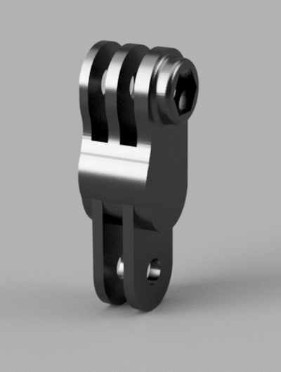 gopro montar conector trozo vueltas 90 grados by akhto diseños herramientas 3d print model - Mito3D