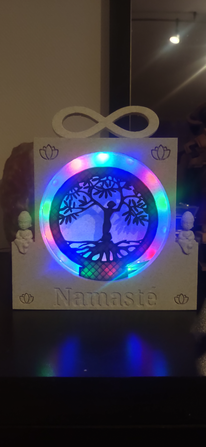 lámpara arbre rivalizar namaste by 3d casa decoración metatrón fleur 3D print model - Mito3D