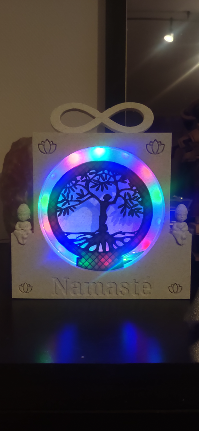 lampe arbre de vie namast by aqui-3d household decor namaste metatron fleur 3d print model - Mito3D