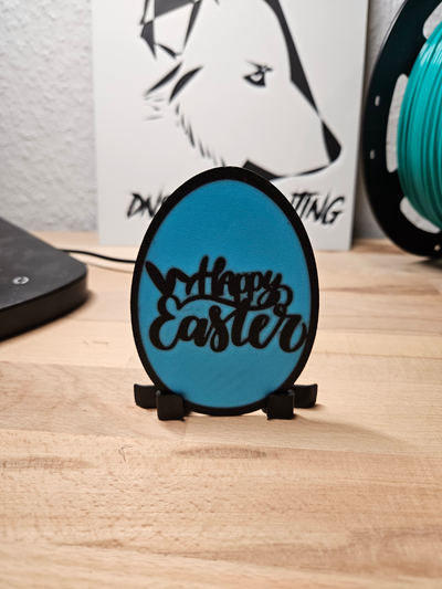 osterei glücklich ostern window bild by 3dprintcess kunst 2d ostern frohe fenster 3d print model - Mito3D