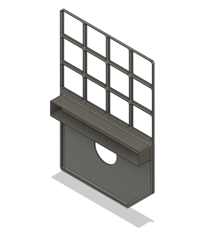 glowforge écusson grillefinity base by hansep loisir diy plaque 3d print model - Mito3D