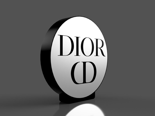 dior leuchtkasten by tauchen hobby diy elektronik led lampe licht box diorama christian 3d print model - Mito3D