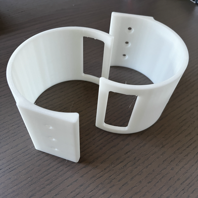 4-inch 100mm dryer hose wall mount by mythethical0c hobby & diy bracket 4 inch 3d print model - Mito3D