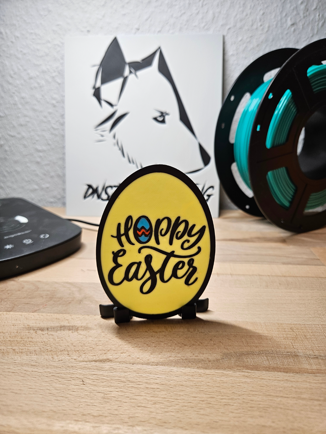 uovo pasqua luppolato finestra immagine by 3dprintcess arte 2d fenster ostern oster ei deko deco decorazione dekoration dekor arredamento immagine contento 3D print model - Mito3D