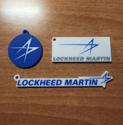 travado martin logotipo chaveiro by luke leek 98 arte sinais logotipos lockheedmartin chaveiros chave eua avião aeronave força aérea estados unidos estados bambulab x1 nasa 3d print model - Mito3D