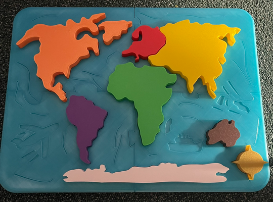 mundo mapa rompecabezas by ideat0m juguetes juegos tomidea insertar inserción niños 3d print model - Mito3D