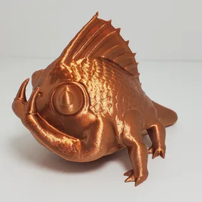 moggle creature by forgedfilament miniatures animals cute reptile fantasy sculpture supportless easy easytoprint nosupport mini minature funny ugly 3d print model - Mito3D