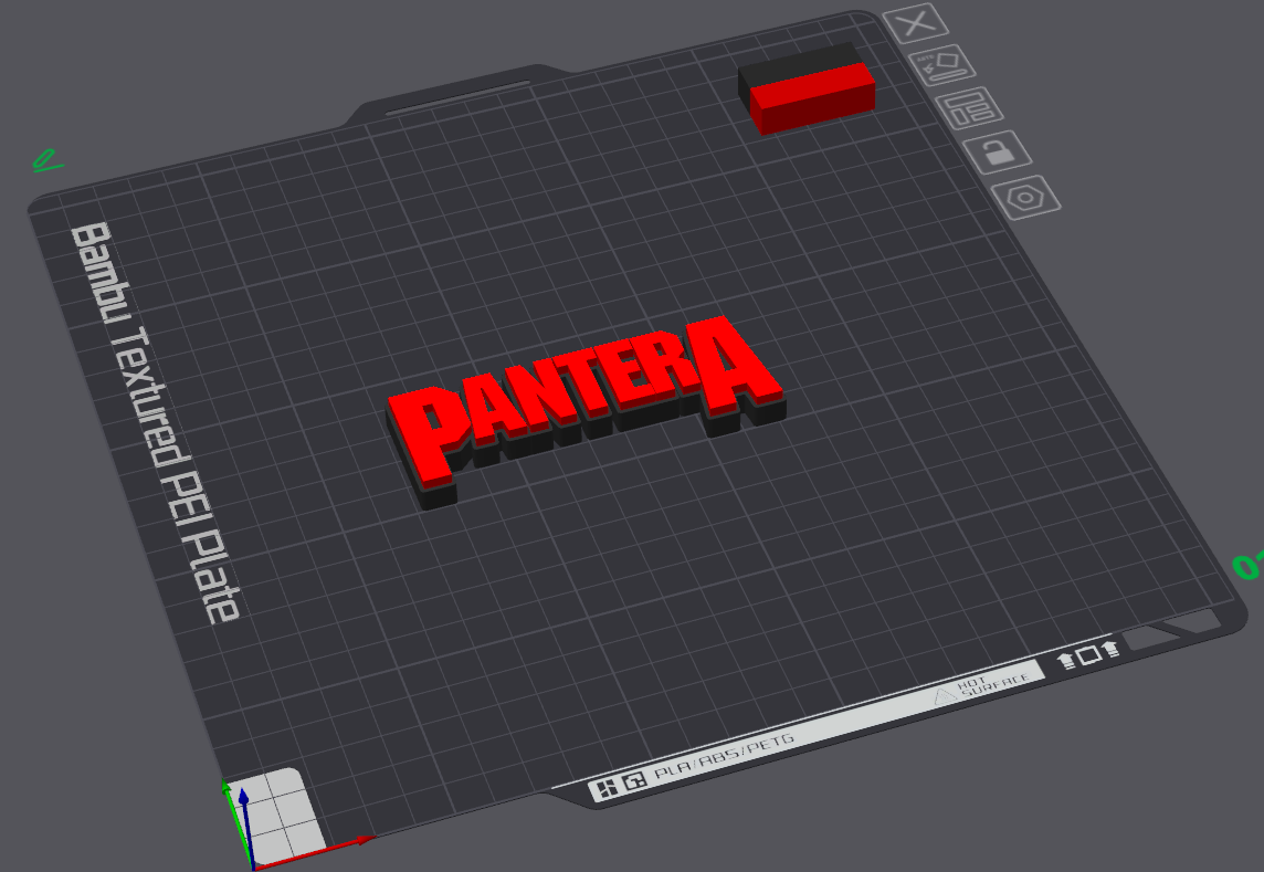 pantera logo by carlos moreira art panneaux logos 3D print model - Mito3D