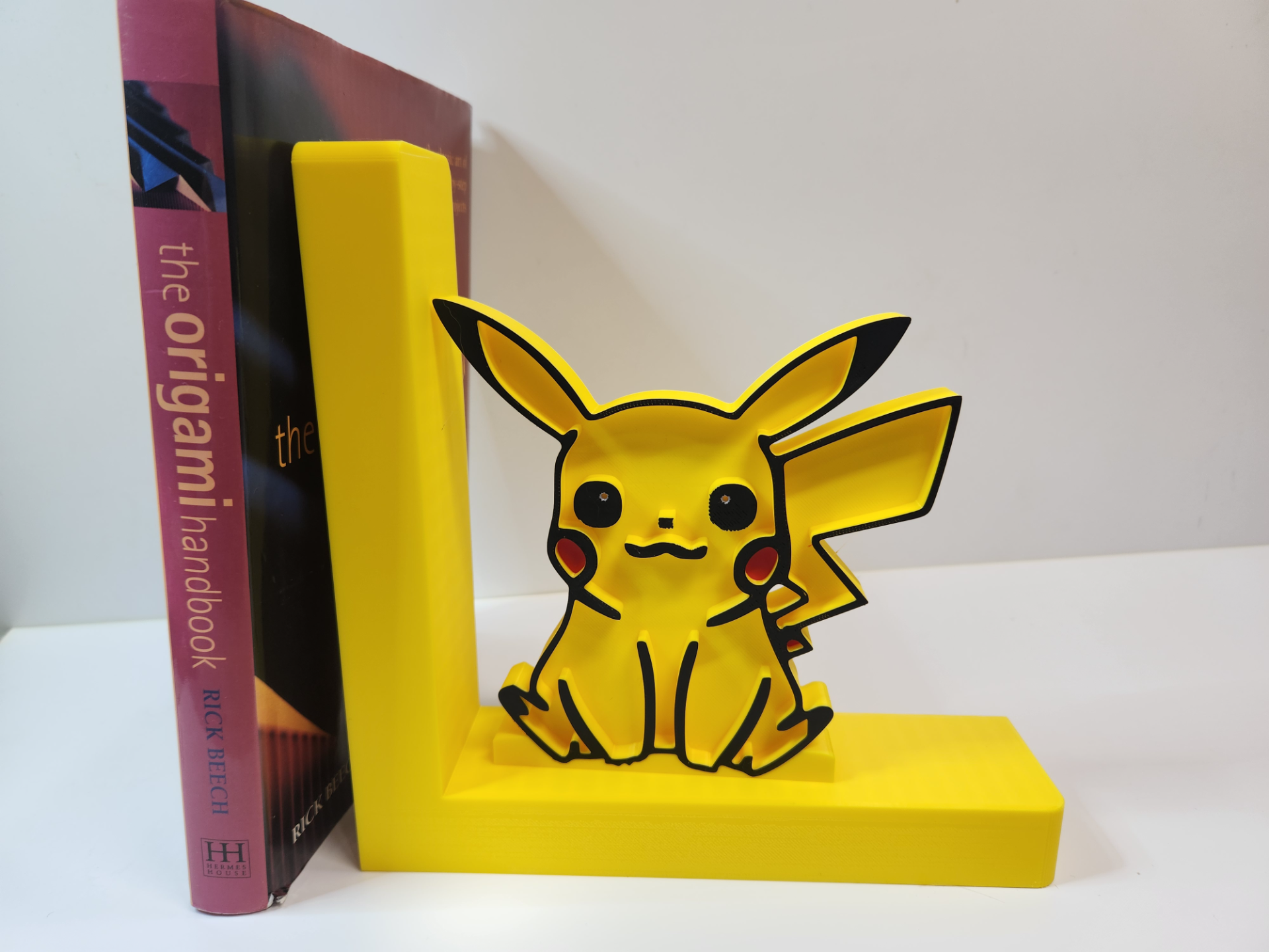 pikachu buch endet einstellen by jamboodle haushalt dekor pokémon kunst buchstütze stand 3 farbe drucken modular design kinder möbel kind 3D print model - Mito3D