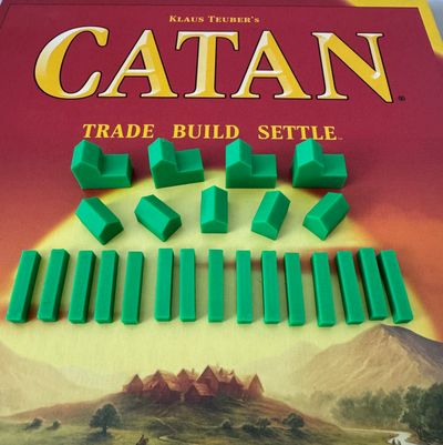 catan base conjunto piezas by personalizado juguetes juegos tablero accesorios gatos juego acccesories repuesto partes mesa 3d print model - Mito3D