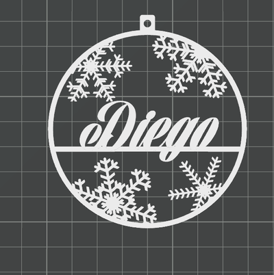 ornamento diego by amor domestico arredamento natale 3d print model - Mito3D