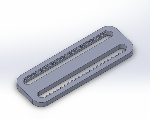 parametrik triglide by garip eğlence eğitim mühendislik toka ayarlanabilir özel kayış dokuma 3d print model - Mito3D