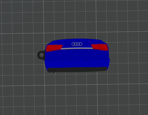 audi a6c7 by andy köstebek sanat 2d araba audia6 anahtar anahtarlık carkeychain 3d print model - Mito3D