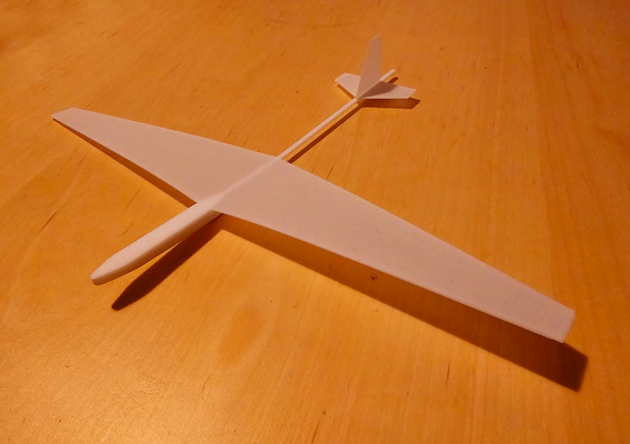 leggero pendenza aliante by curiosacoon giocattoli giochi all'aperto aereo giocattolo aeromobili volo volare 3d print model - Mito3D