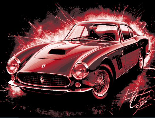 fucina cappelli fan arte movie macchina serie 1961 ferrari 250 gt california spyder ferris bueller 39 s giorno by mclanesmemories 2d muraria parete film bueller 3d print model - Mito3D