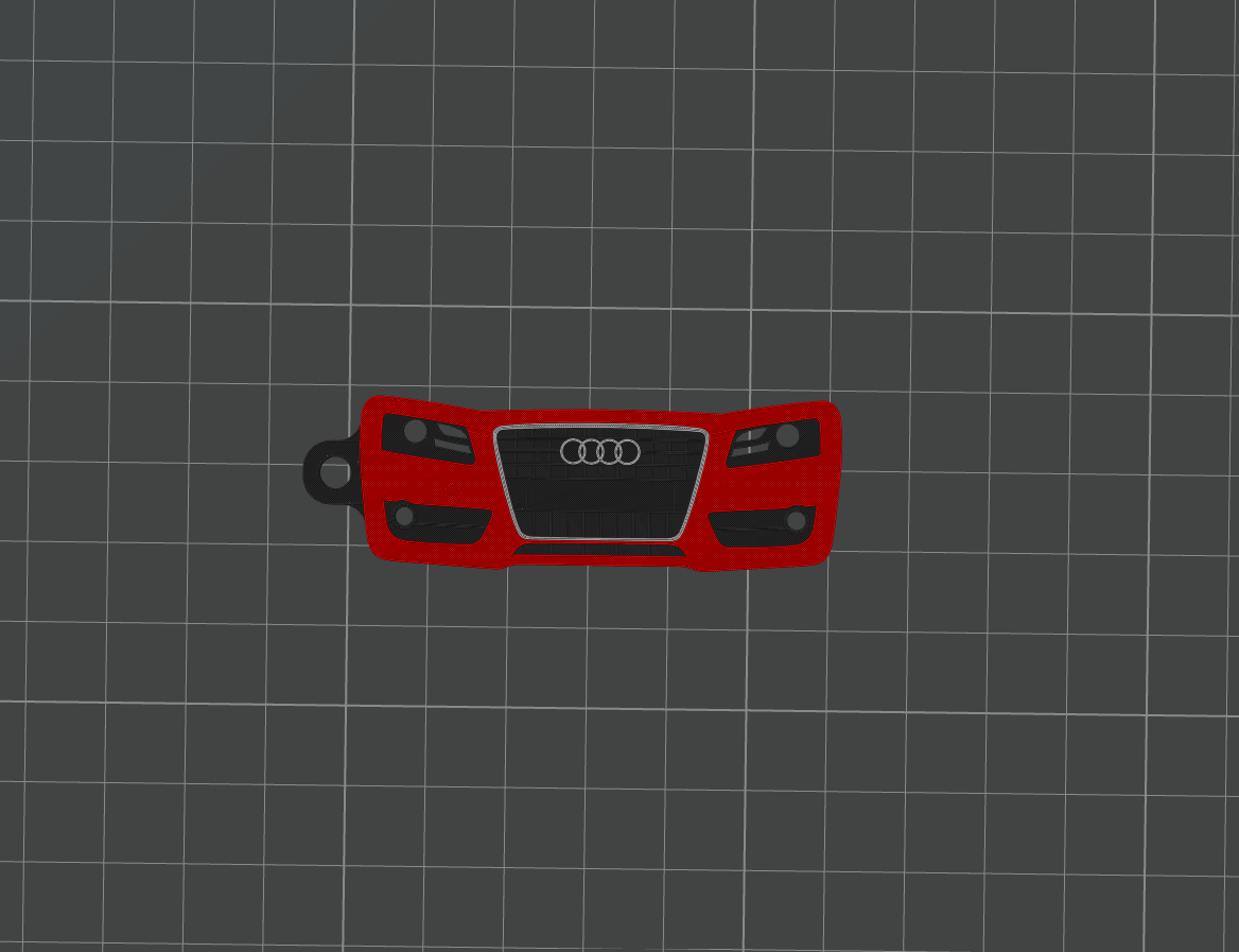 audi a5 by andy köstebek sanat 2d araba anahtarlık anahtar carkeychain 3D print model - Mito3D