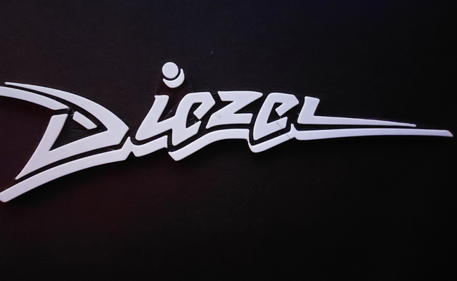 diesel by keanu 7567 kunst zeichen logos logo lautsprecher musik 3d print model - Mito3D