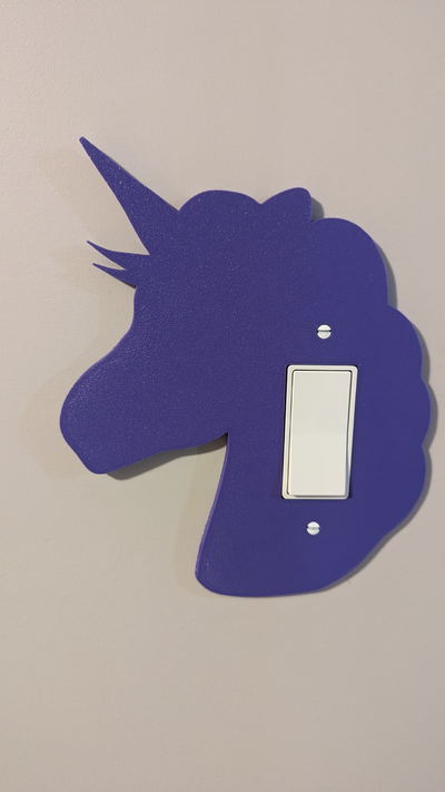 unicornio ligero cambiar interruptor cubierta carcasa funda by davis 338lapua casa decoración muchachas my poni interruptor luz pared plato 3d print model - Mito3D