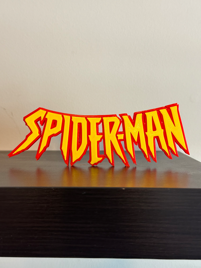 spider man by toddys 3d stampa arte segni loghi ragno uomo meraviglia i fumetti cartone animato film supereroe caketopper 3d print model - Mito3D