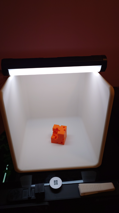 giant photo light box by carefreecoding hobby & diy booth demo product picture lighting control lightingmagic background 3d print model - Mito3D