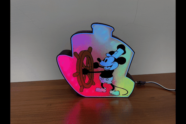 klassisch mickey leuchtkasten by mail iou kunst modelle licht box 3d print model - Mito3D