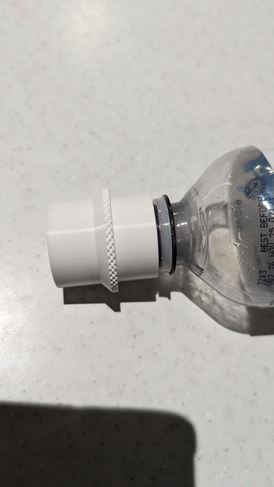 sodastream to pet drink bottle adaptor by rick269 tools fizzy source spirit terra art e-terra adapter 3d print model - Mito3D