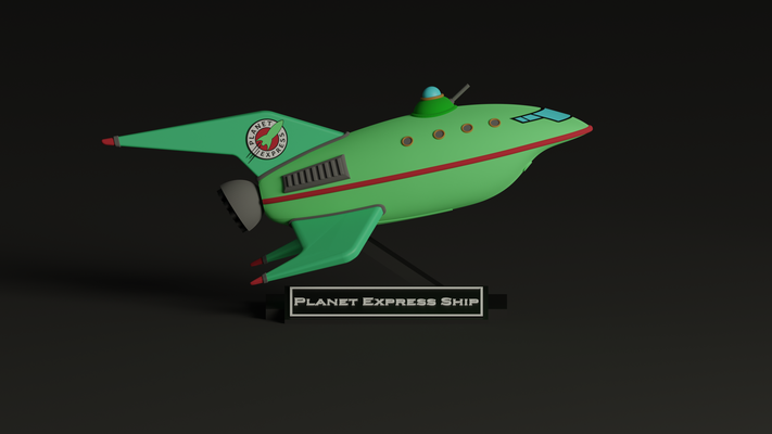 gezegen ekspres futurama by maximvirgilio minyatürler bükücü uzay roket gemisi tv ölçekli model 3d print model - Mito3D