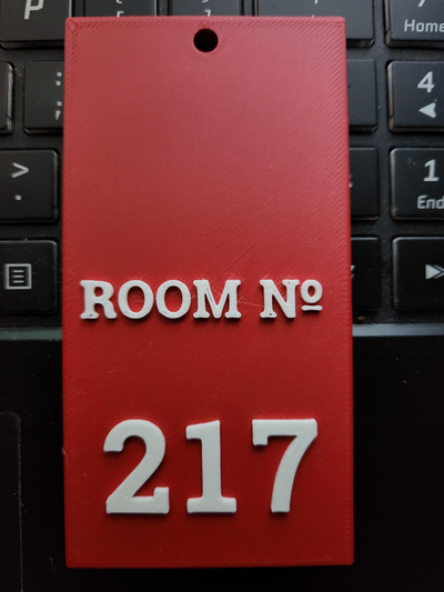 room 217 keyfob shining by pygmytwylyte props & cosplays prop 3d print model - Mito3D