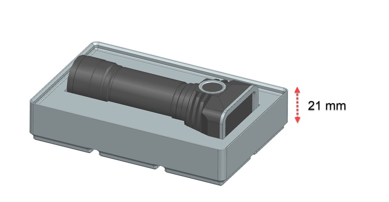 gridfinity bandeja emisar dt8k by fredrik88 herramientas organizadores edc linterna 3d print model - Mito3D