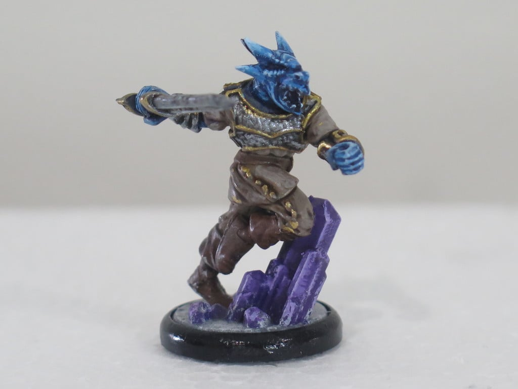 masculin glace dragonborn remixé by aile sombre miniatures créatures dnd mini dndmini miniature donjons dragons ttrpg 3D print model - Mito3D