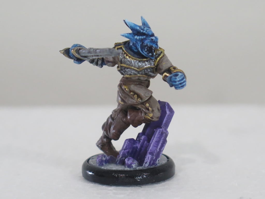 maschio ghiaccio dragonide remixato by ala nera miniature creature dnd mini dndmini miniatura dungeons and dragons ttrpg 3d print model - Mito3D