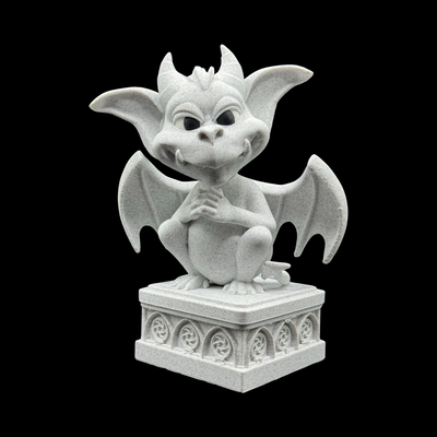 cute gargoyle by romwba3d art sculptures grotesque marble mini gothic romwba 3d print model - Mito3D