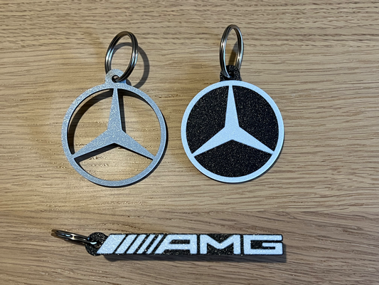 mercedes schlüsselbund amg by 3dingo hobby diy fahrzeuge benz portachiavi fahrzeug wagen auto maschine gadget zubehör accessori schlüsselring umkehren drucken umkehrdruck schlüsselhalter 3d print model - Mito3D