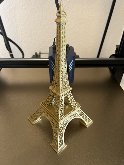 eiffel tour by 3d art ménage décor paris décorations déco statue france bâtiment gros saint agréable maison cool bambu filament tpu 3d print model - Mito3D