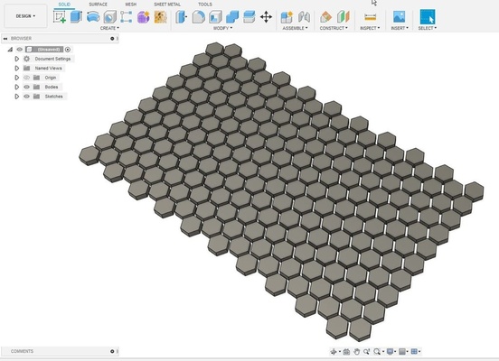 paramétrique rayon miel by emare62 3d imprimante pièces autodeskfusion360 fusion360 3d print model - Mito3D