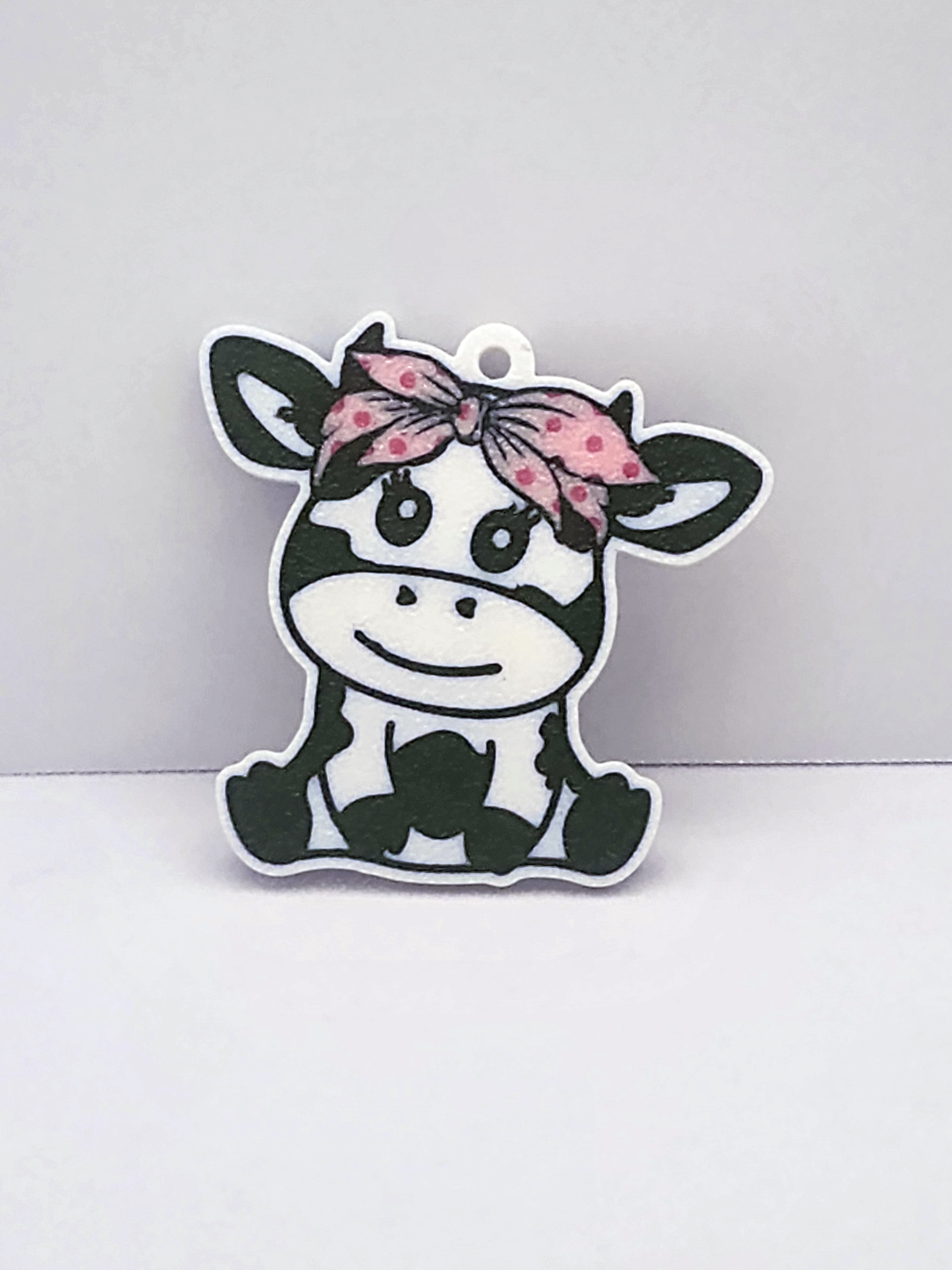 girl cow keychain by j3dps hobby & diy vehicles pink cute animal subaru 3D print model - Mito3D