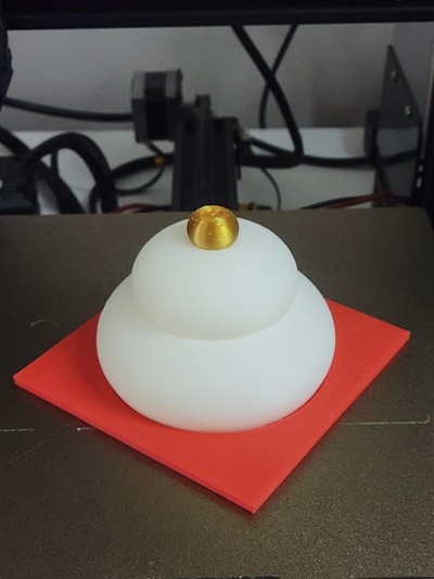 traditionell japanisch dekoration kagami mochi by 3dcafe haushalt dekor neujahr kultur 3d print model - Mito3D