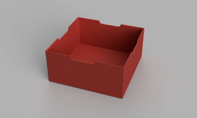 multiuso scatola impilabile mulusio by stefanobaraldo1 utensili organizzatori 25x25 semplice 3d print model - Mito3D