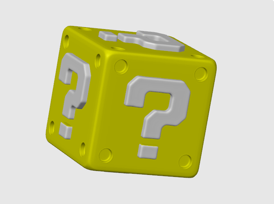 super mario mystery block by wikiwada toys & games luigi box yoshi supermario 3d print model - Mito3D