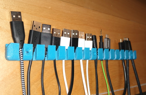 photo- usb- cable holder 16x screw holes by rihi36 hobby & diy electronics 3d print model - Mito3D