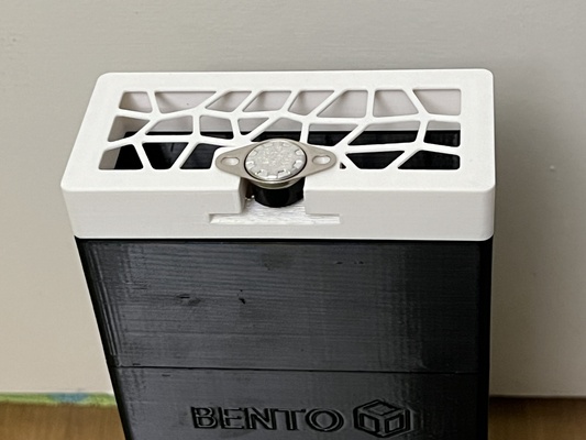 bentobox v2 0 termostato interruptor cobrir bainha remixado by quietsnow 3d impressora acessórios filtro ar temperatura stl degrau hepa purificador sensor hepa 3mf bento termostático 3d print model - Mito3D