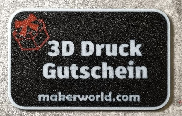 3d druck gutschein geschenk by leif3d art coin & badges coupon gift geburtstag 3d print model - Mito3D