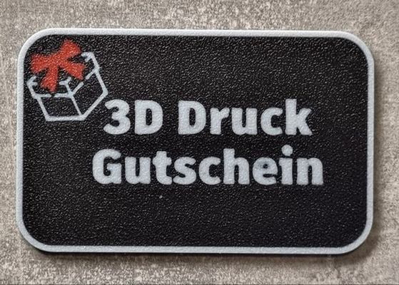 3d druck gutschein geschenk by leif3d art coin & badges coupon print gift 3d print model - Mito3D