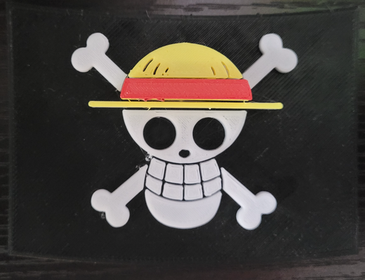 straw hat pirates flag by gavin8tor17 art models onepiecejollyroger onepiece jolly roger 3d print model - Mito3D