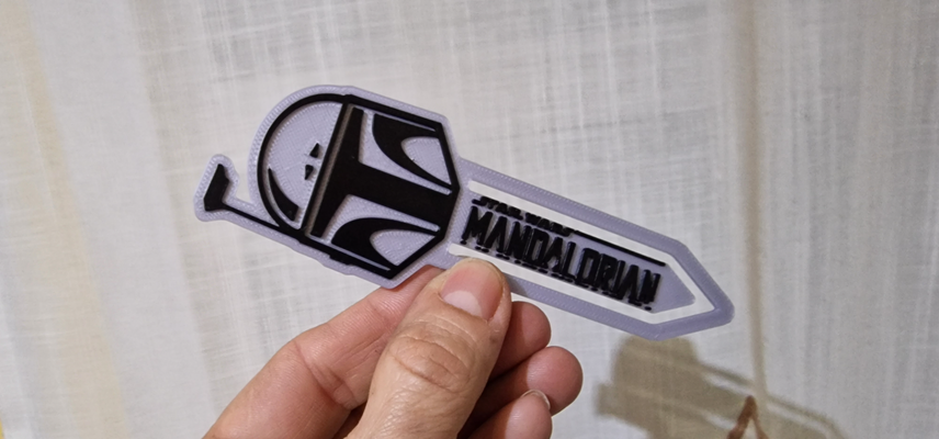 star wars mandalorian bookmar starwars by darvil66 props & cosplays bookmark bookmarkers marcadores libros libro book 3d print model - Mito3D