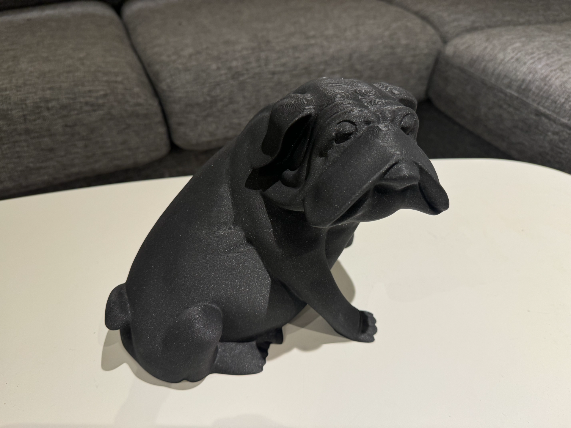 dog fido by stigern art sculptures sitting figure resting figurine sculpture decoration decor nice 3D print model - Mito3D