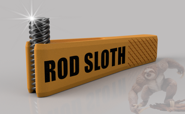 rod sloth - fits 3d printers by needitmakeit printer accessories creality 3dprinter bambulab clean rods 3d print model - Mito3D