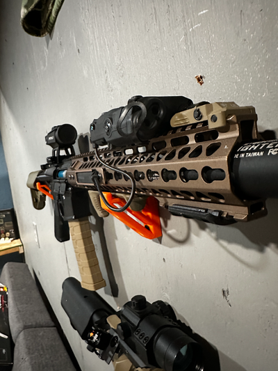 wall mount airsoft m4 by funprints tools organizers airsoftaccesories wallmount 3d print model - Mito3D