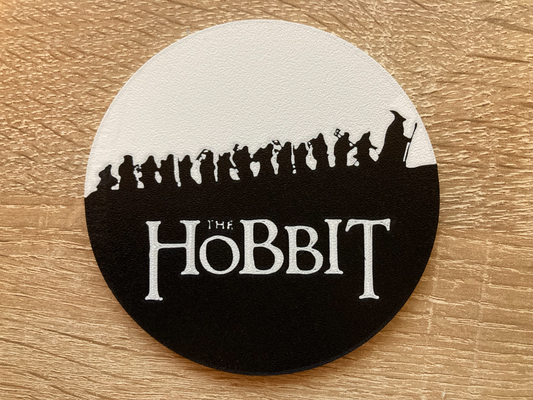 hobbit coaster by jakubhroch art signs & logos lotr 3d print model - Mito3D