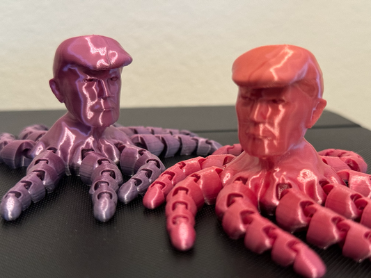 trumptopus donald j koz yeniden karıştırılmış by 1337 kreasyonlar oyuncaklar oyunlar ahtapot eklemli kayatopu ejderha articulado donaldtrump 3d print model - Mito3D